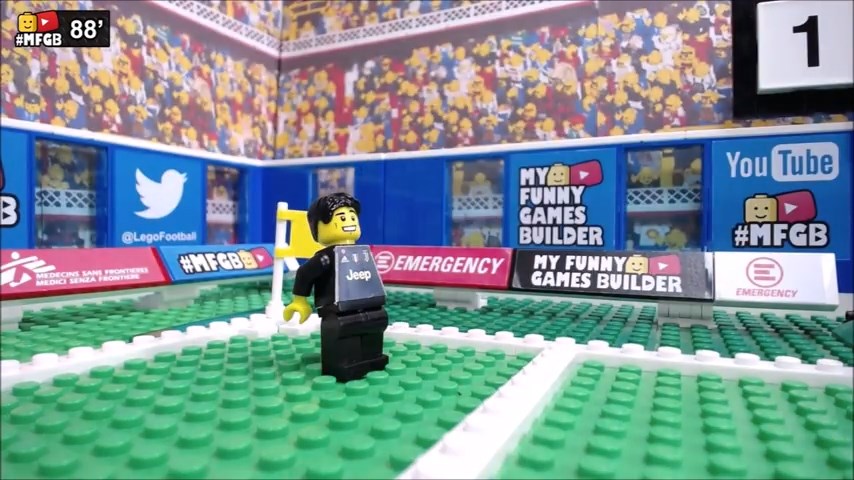 شبیه سازی بازی لاتزیو 1-2 یوونتوس با عروسک لگو