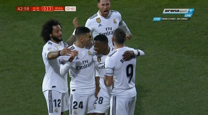 گل دوم رئال مادرید به خیرونا (دبل بنزما)