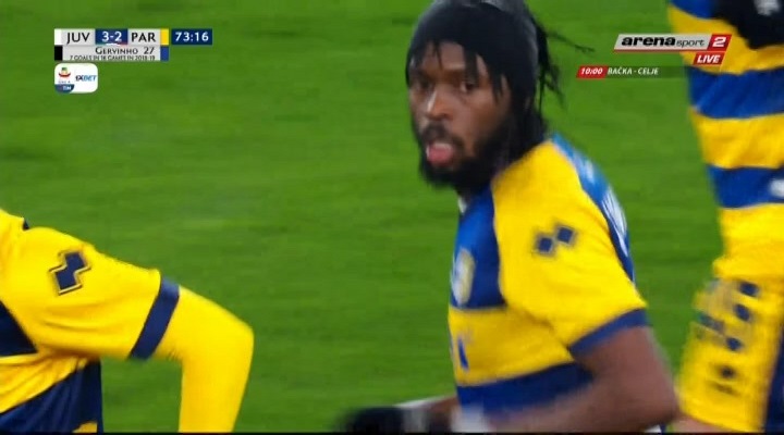 گل دوم پارما به یوونتوس (ژروینیو)