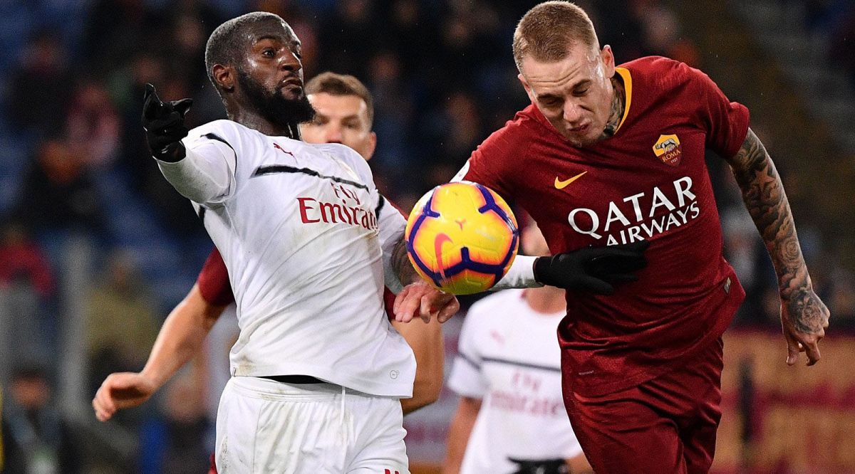 خلاصه بازی رم 1-1 میلان