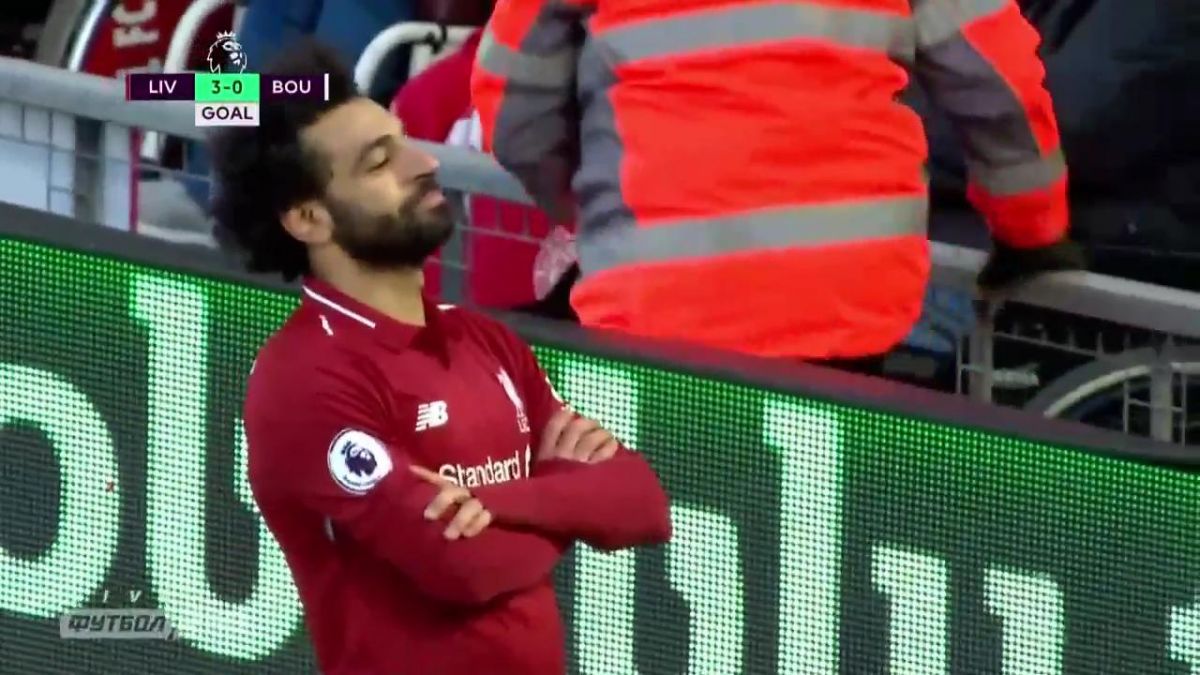 گل سوم لیورپول به بورنموث (محمد صلاح)