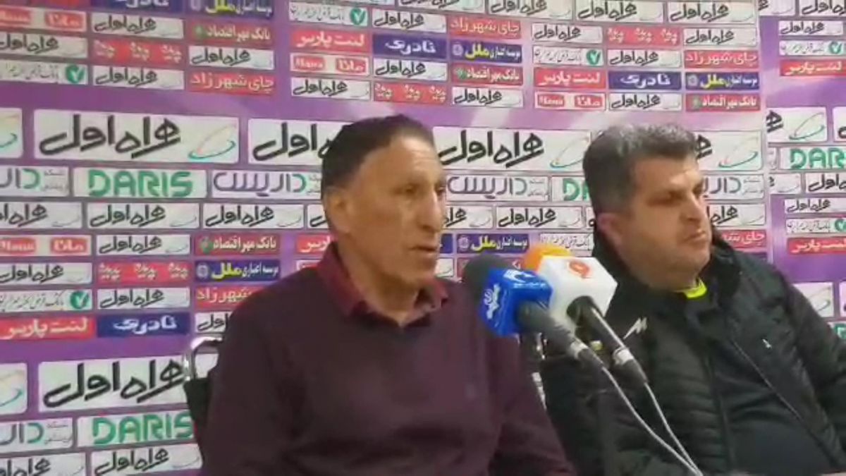 اختصاصی/ صحبت های مربی استقلال خوزستان بعد از بازی با پدیده