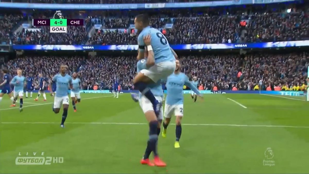 گل چهارم منچستر سیتی به چلسی (گوندوغان)
