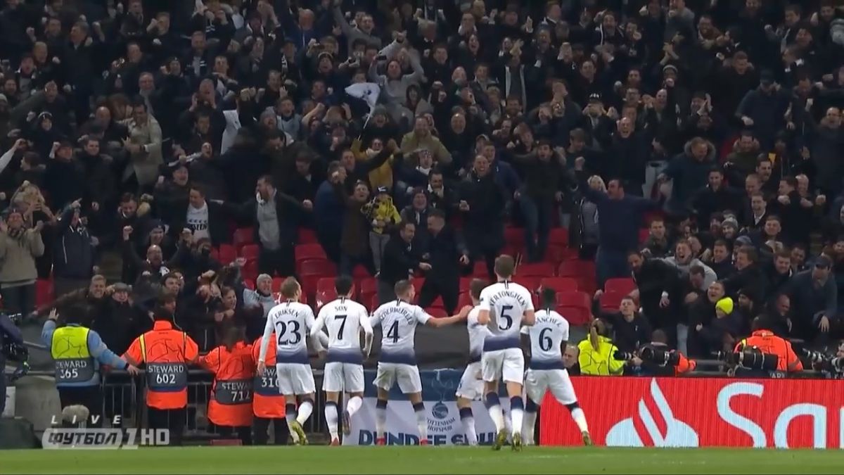 گل سوم تاتنهام به دورتموند (یورنته)