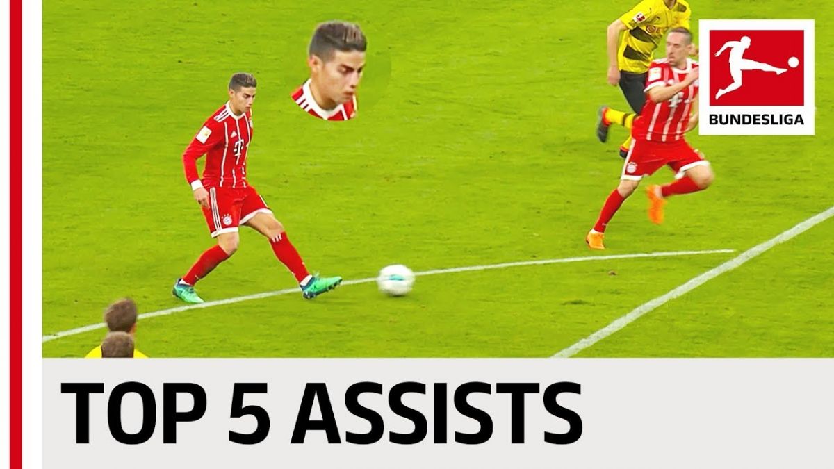 5 پاس گل برتر جیمز رودریگز در بوندسلیگا