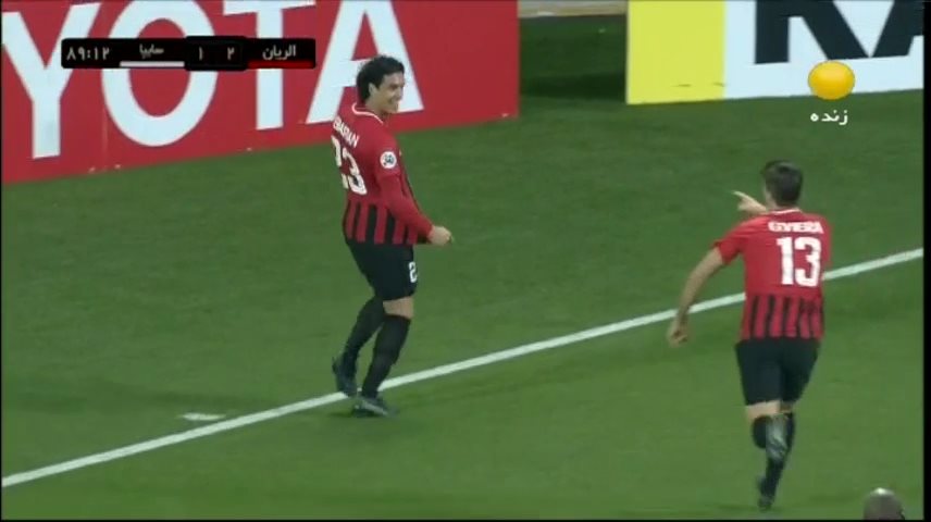 گل دوم و سوم الریان به سایپا در دقیقه 90