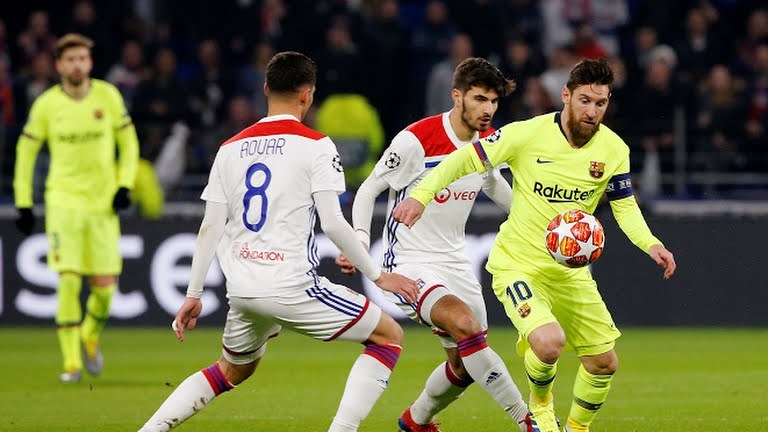 خلاصه بازی لیون 0-0 بارسلونا