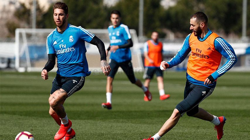 تمرین رئال مادرید برای بازی مقابل لوانته