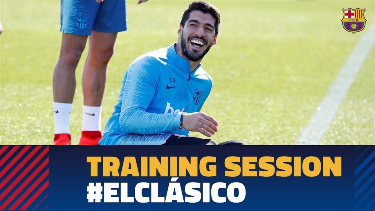 تمرین بارسلونا برای بازی مقابل رئال مادرید