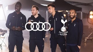 رونمایی از خودرو جدید آئودی با حضور بازیکنان تاتنهام