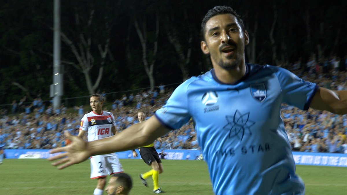 گلزنی قوچان نژاد برای سیدنی مقابل آدلاید