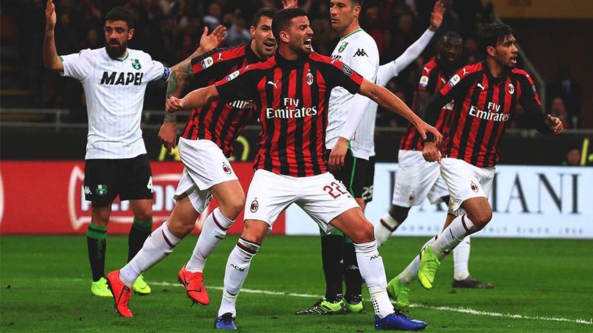 خلاصه بازی میلان 1-0 ساسولو