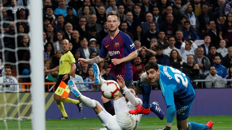 گل اول بارسلونا به رئال مادرید (راکیتیچ)