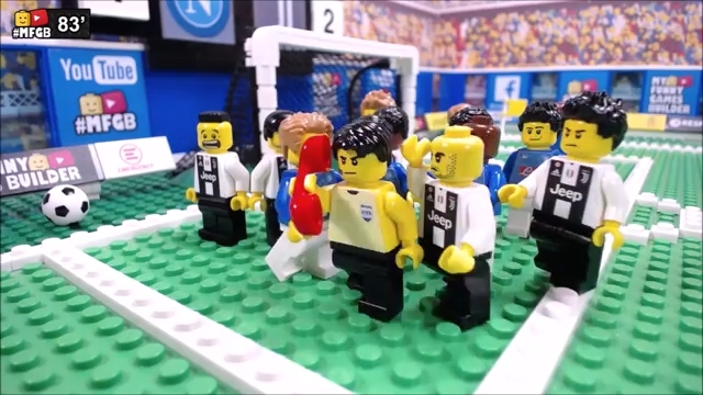 شبیه سازی بازی ناپولی 1-2 یوونتوس با عروسک لگو