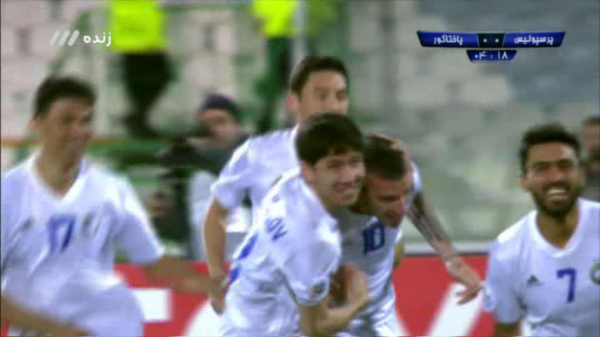 گل اول پاختاکور به پرسپولیس (بیکمائف)