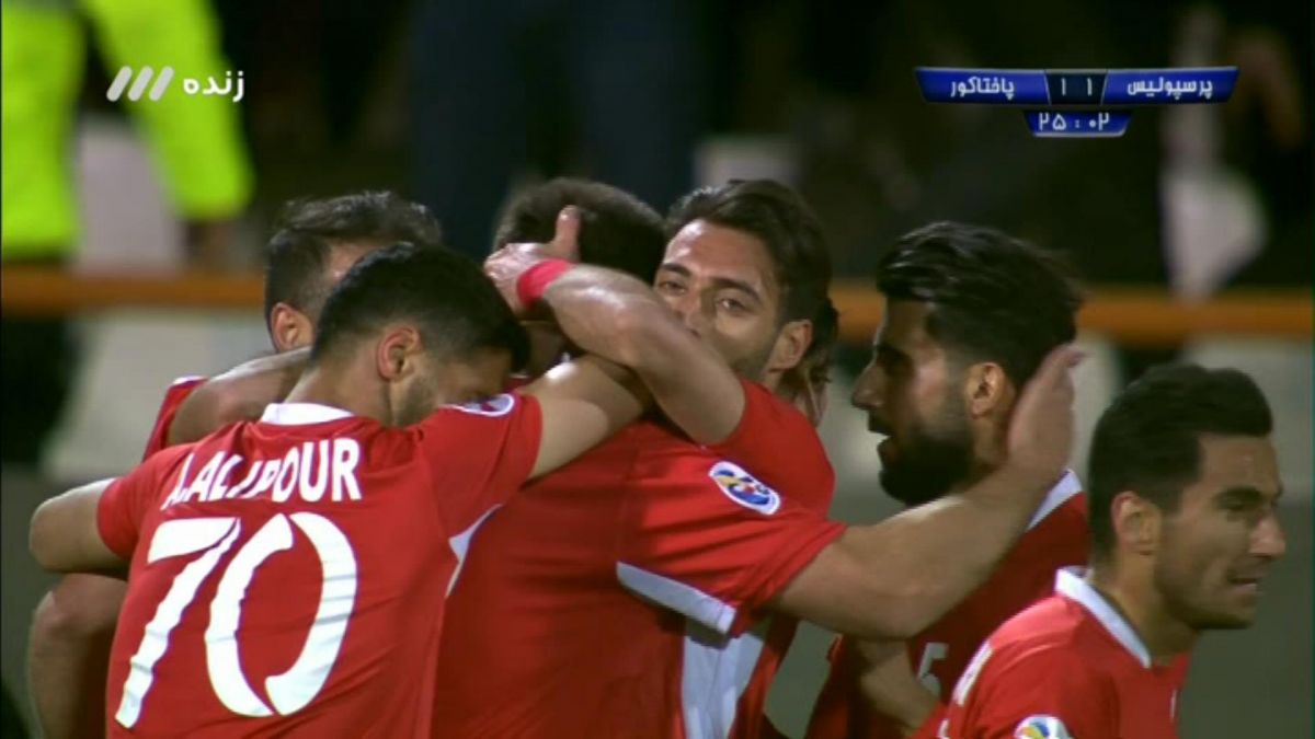 گل اول پرسپولیس به پاختاکور (بودیمیر)