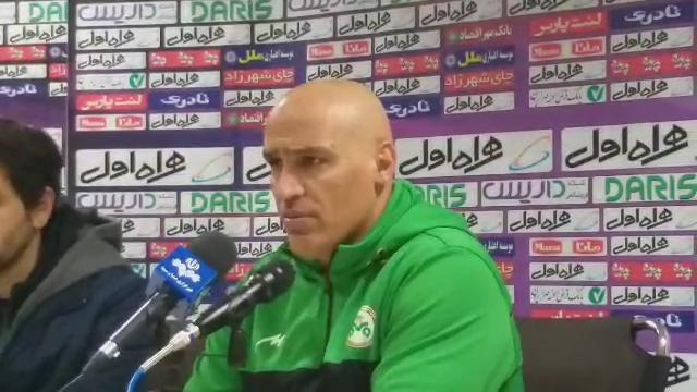 اختصاصی/ کنفرانس خبری منصوریان بعد از بازی با پدیده