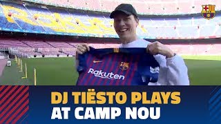 بازدید دی جی معروف از ورزشگاه نیوکمپ