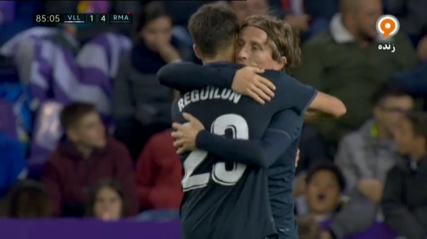 گل چهارم رئال مادرید به وایادولید (مودریچ)