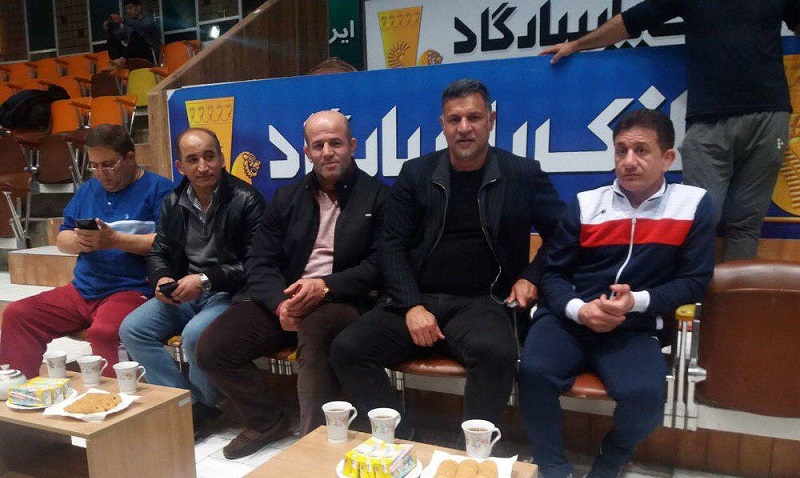 دایی میهمان ویژه تمرین تیم ملی کشتی آزاد