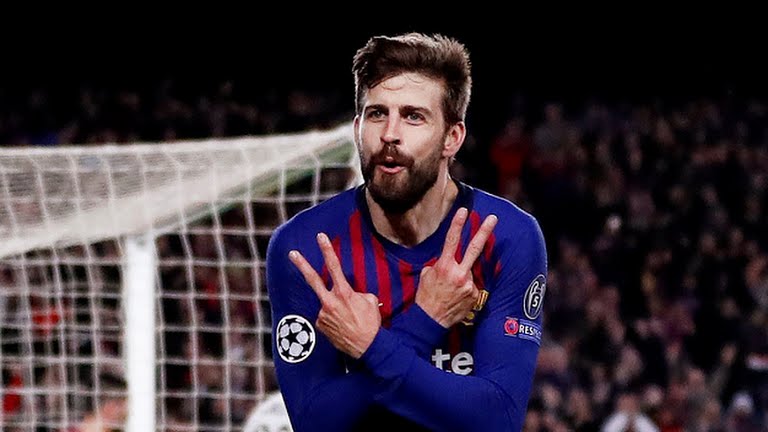 گل چهارم بارسلونا به لیون (پیکه)