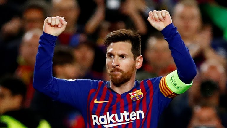 گل سوم بارسلونا به لیون (دبل مسی)