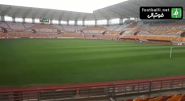 تست سیستم صوتی ورزشگاه فولاد آرنا یک روز قبل از دیدار فولاد - سپاهان