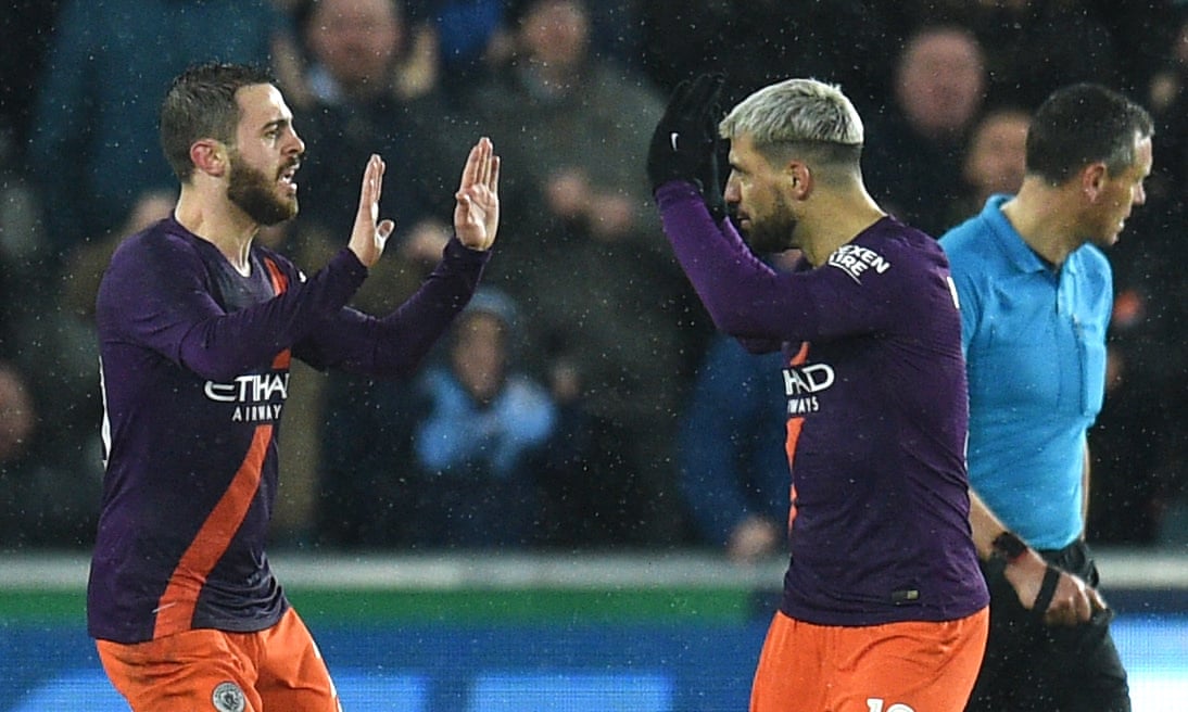 خلاصه بازی سوانسی 2-3 منچستر سیتی (صعود با کامبک)