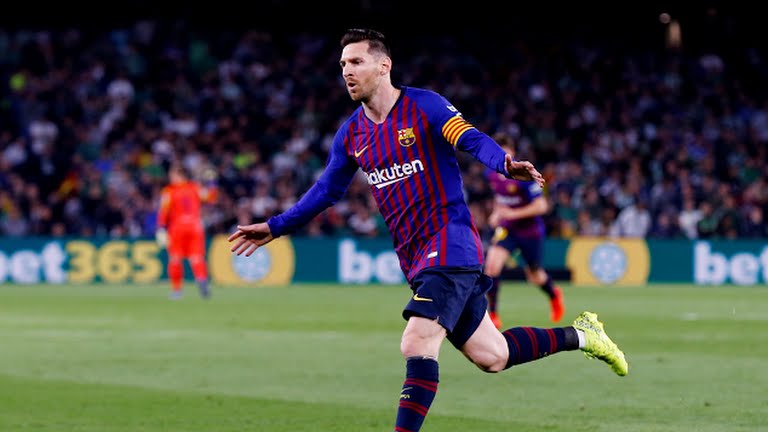 گل دوم بارسلونا به بتیس (دبل مسی با پاس بی نظیر سوارز)