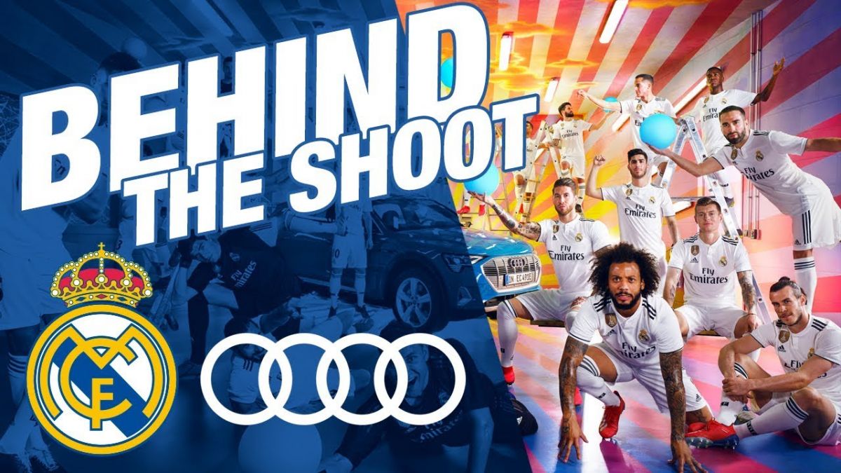 پشت صحنه کلیپ تبلیغاتی بازیکنان رئال برای آئودی