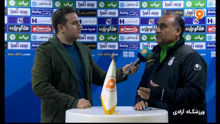 صحبت های حسین عبدی در حاشیه بازی امید ایران - یمن