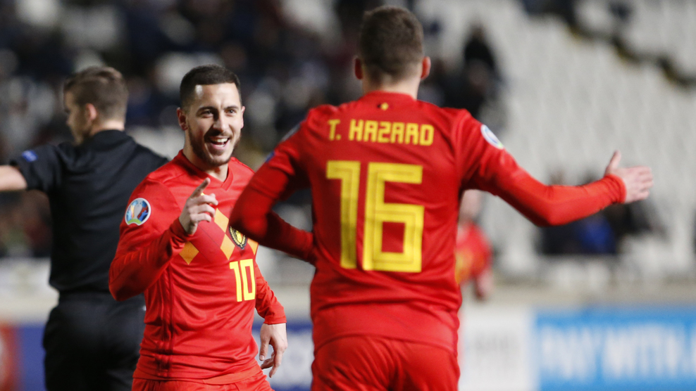 خلاصه بازی قبرس 0-2 بلژیک (درخشش برادران هازارد)