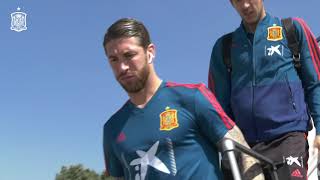 سفر بازیکنان اسپانیا به مالت