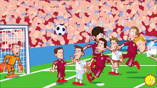 انیمیشن طنز بازی لهستان 2-0 لتونی