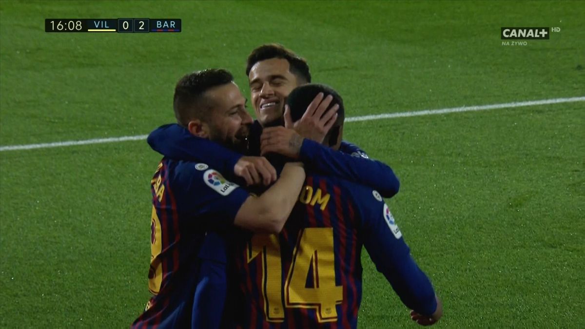 گل دوم بارسلونا به ویارئال (مالکوم)