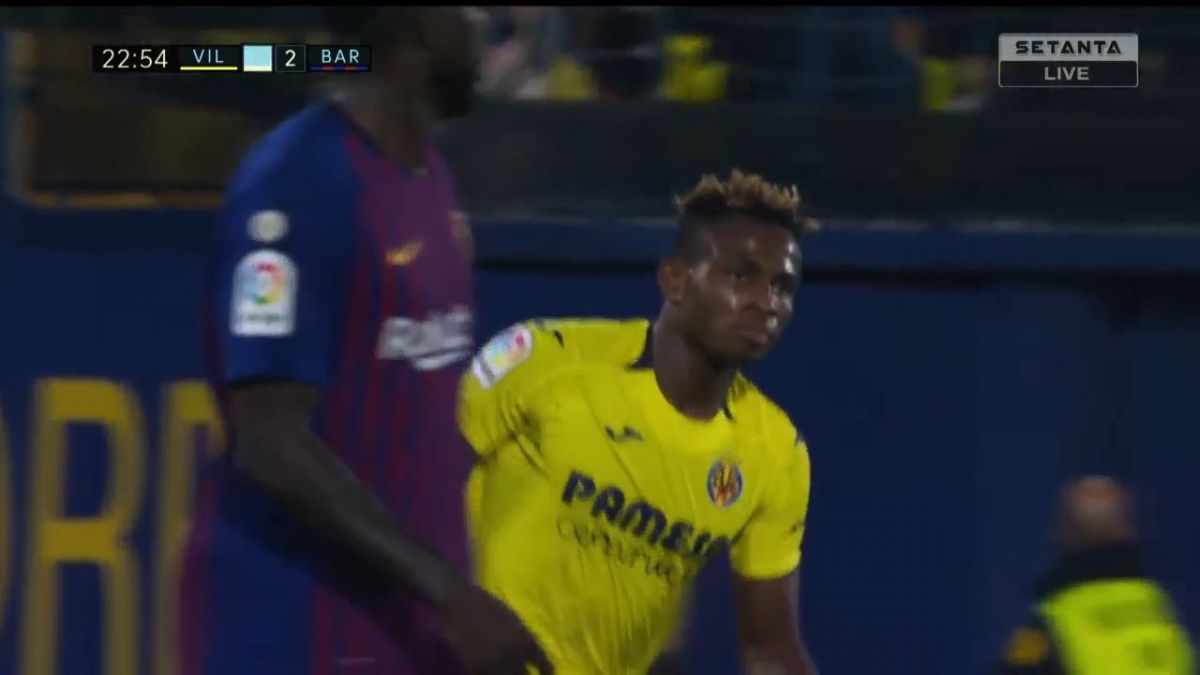 گل اول ویارئال به بارسلونا (ساموئل)