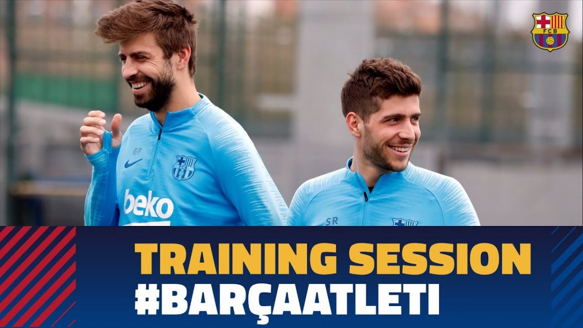 آخرین تمرین بارسلونا برای تقابل با اتلتیکو مادرید