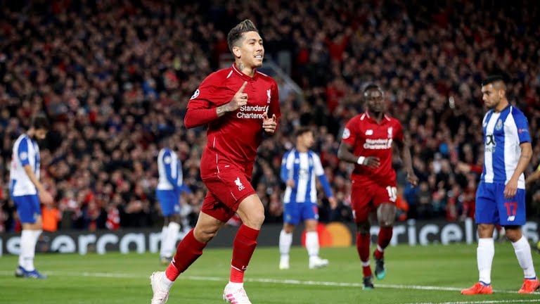 گل دوم لیورپول به پورتو (فیرمینو)