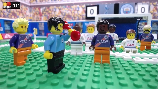 شبیه سازی بازی تاتنهام 1-0 منچستر سیتی با عروسک لگو