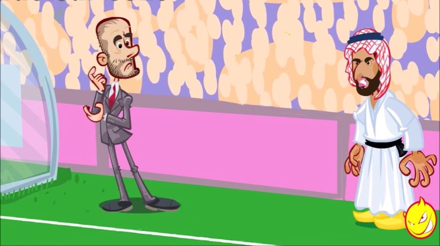 انیمیشن طنز بازی تاتنهام 1-0 منچستر سیتی