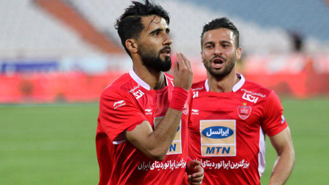 گل اول پرسپولیس به سایپا (بشار رسن)