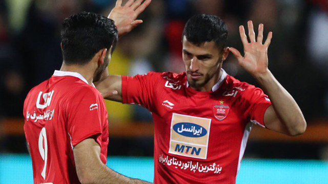 گل دوم پرسپولیس به سایپا (علی علیپور)