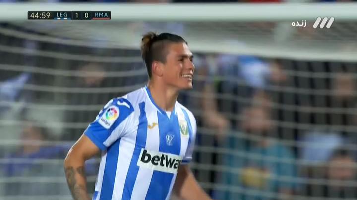گل اول لگانس به رئال مادرید (سیلوا)