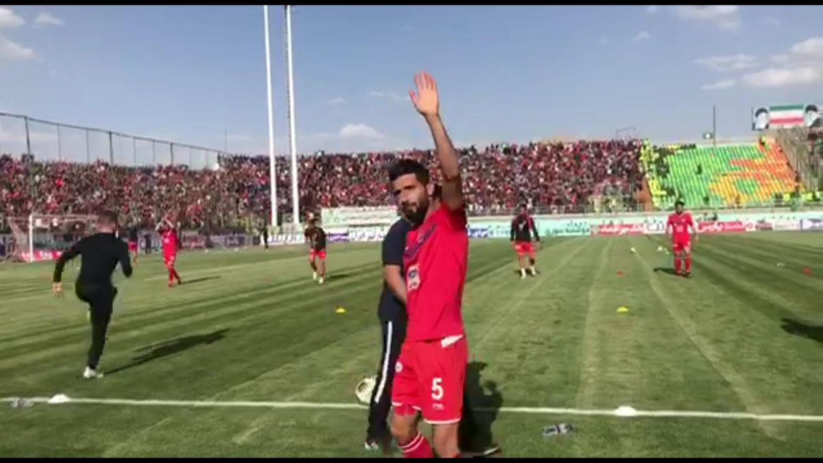 اختصاصی/ گرم کردن بازیکنان پرسپولیس پیش از بازی با ذوب آهن