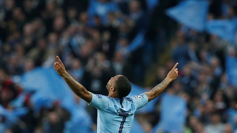 گل اول منچستر سیتی به تاتنهام (استرلینگ)