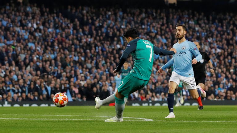 گل اول تاتنهام به منچستر سیتی (سون)