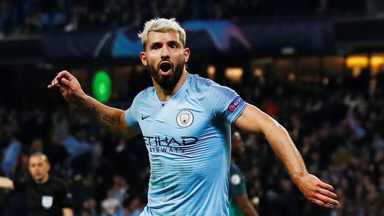 گل چهارم منچستر سیتی به تاتنهام (آگوئرو)