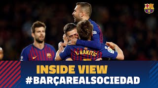 بازی بارسلونا - رئال سوسیداد از نگاه دوربین باشگاه بارسلونا