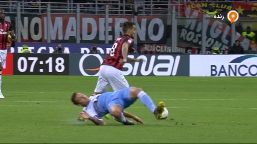 مصدومیت دردناک بازیکن لاتزیو با دریبل سوسو