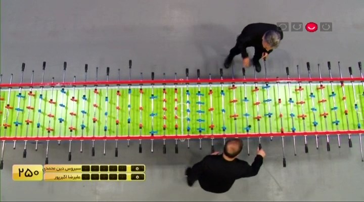 شوتبال: چالش فوتبال دستی دین محمدی و علیرضا اکبرپور